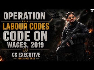 Lab Laws Marathon | CS Executive One Shot Revision | Code on Wages , 2019| CS Amit Vohra
