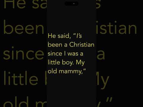 “I can’t help what kind of laws you got, I follow a law and that law is the law of the Spirit.