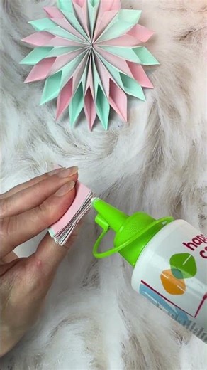 3D Snowflake Using Sticky Notes ❄️ Easy Paper #diy