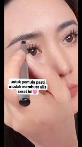 143K views · 1.1K reactions | untuk pemula pasti mudah membuat alis serat seperti ini 勺 #10mart #reels #makeup #tutorialngalis #alisserat #alisnatural #eyebrowtips #eyebrowtutorials #beauty #kosmetik #kecantikan | Sadiya Anggun | Facebook