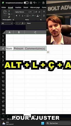 Excel: 3 levels to adjust your columns (Beginner vs. Hacker) ⚡