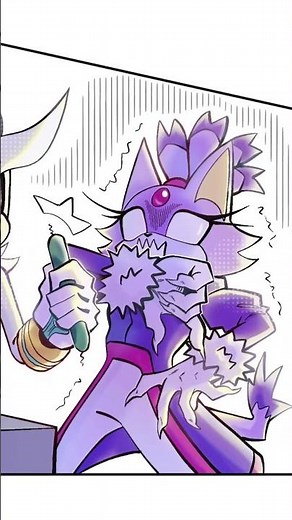 🤍Blaze Hates Cucumbers (SILVAZE COMIC DUB)💜 #sonicthehedgehog #silvaze #ship #silverthehedgehog