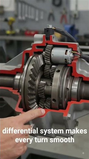 Title: How a Differential System Works Car Differential Explained #automobile #mechanic #electronic