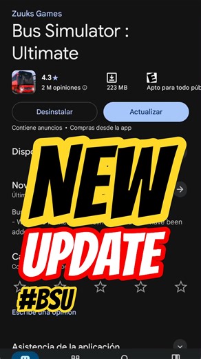 Actualización Bus Simulator Ultimate #bussimulator #bussimulatorultimate #updatebsu #bsu #camiones