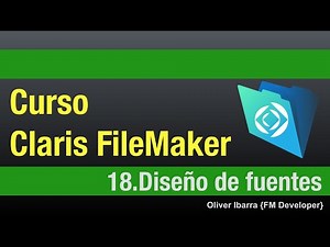 CURSO FILEMAKER EN ESPAÑOL! | 18 Diseño de fuentes