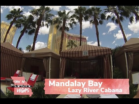 Mandalay Bay - Lazy River Cabana - Overview and Swim-Through