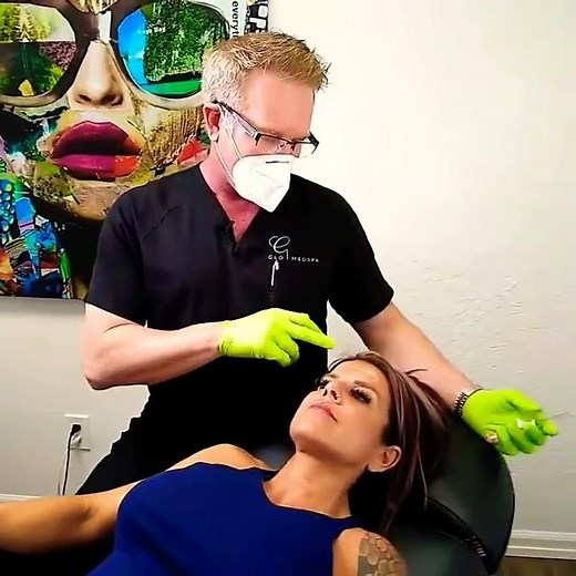 Forehead Filler to smooth out indentation