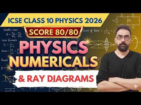 ICSE Class 10 Physics: Important Numericals | Board Exam 2026