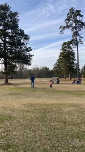 Dad and Daughter Evening Golf Scramble Fun