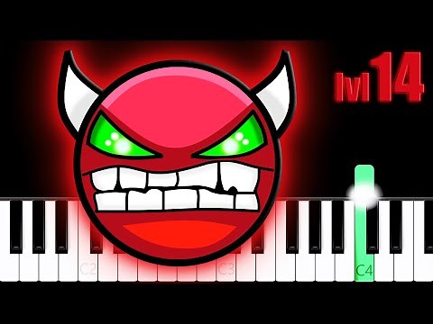 Geometry Dash - Level 14 (Clubstep) | Piano Tutorial