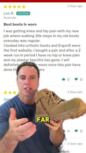 Do you get plantar fasciitis, hip or leg pain from your work boots or long days on your feet? We