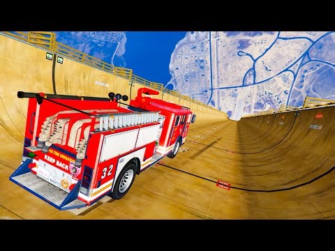Mega Ramp in GTA V - Which Car is the Best in Jumping? GTA 5 Mods