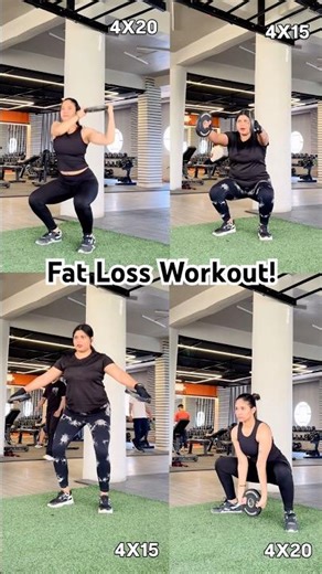 FULL BODY FAT LOSS + TONING WORKOUT WITH PLATES 🔥 #gymreels #gymviral