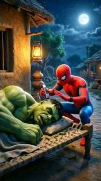 Spyder man ne hulk को टकला कर दिया 😜😄 || #hulk #comedy #hulksmash #spyderman #avengers
