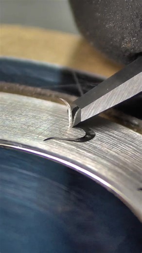 Hand engraving numerals ##engraving #handengraved #engraver #engravingjewelry #watchthis