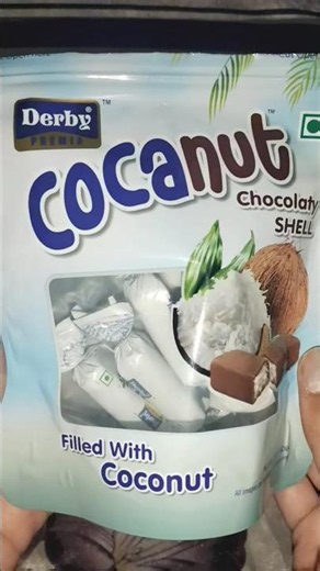 🤤Chocolate Filled Coconut Toffees😍 #coconut #chocolate #toffee #viralfood