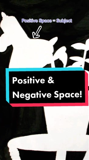 Positive and Negative Space Art Lesson for Beginners