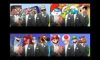 Mix of 4 videos from youtube : Meme City Coffin dance Mashup (33 - 56 - 24 -30)