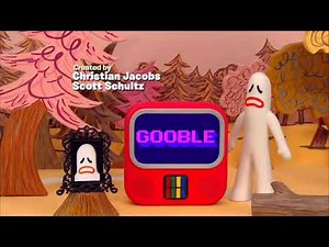 yo gabba gabba Gooble title card ( happy 10 year anniversary to this episode and our favorite ghost)