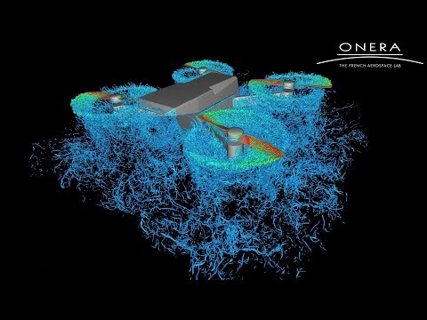 Large Eddy Simulation of a Quadcopter Drone in Hover