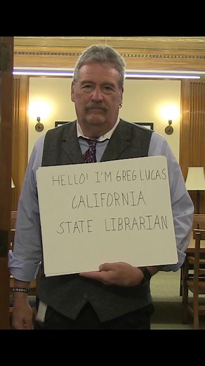 Happy 40th anniversary to California Library Literacy Services, a program of the California State Library! In 1984, 27 libraries started the program. Now, 106 libraries are changing lives together — the lives of 500,000 Californians and their families! To find out more, visit https://libraryliteracy.org/ Cue card text: HELLO! I’M GREG LUCAS – CALIFORNIA STATE LIBRARIAN. WE ARE CELEBRATING CALIFORNIA LIBRARY LITERACY SERVICES’ 40 YEARS OF EXCELLENCE IN LIBRARY SERVICE TO EVERY ADULT WHO HAS LEARN