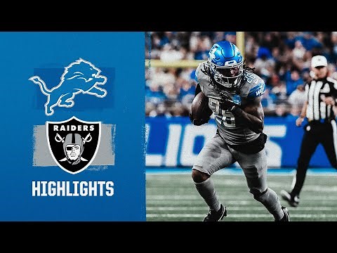 Jahmyr Gibbs goes OFF for 189 yards in the Lions win vs. the Raiders | 2023 Week 8 Game Highlights