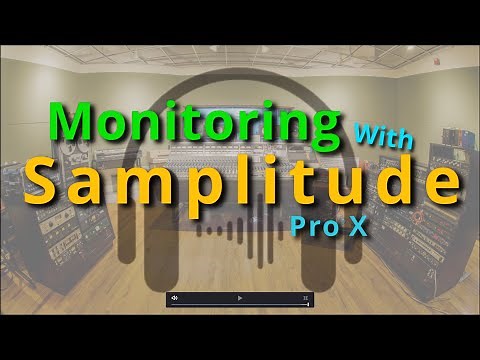 Monitoring with Magix Samplitude Pro X