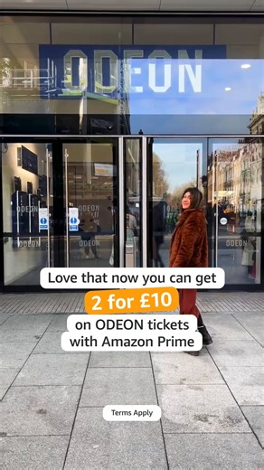 Prime members, you can now get 2 x ODEON cinema tickets for £10, included within your membership! 🎟️ 🍿✨ | Amazon.co.uk