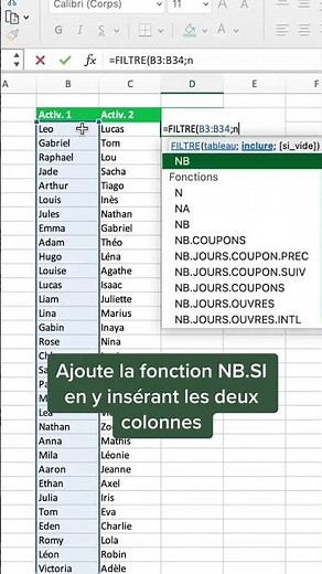 Trouver des doublons sur Excel