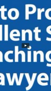 How to Provide Excellent Sales Coaching to Lawyers, A Webinar On Demand Skill Development Series