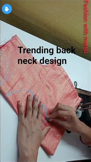 trending boat back neck design#sleeveless #fashion #sewing #back neck.