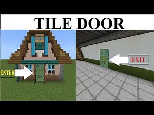 How To Make Warp Doors In Minecraft Bedrock (Without Mods)