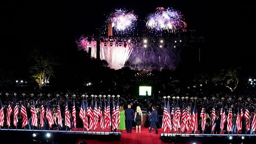 Final night of 2020 RNC ends with fireworks display over Washington Monument