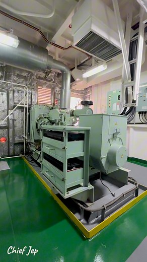 69K views · 1K reactions | Emergency generators on ships are crucial for providing backup power in case of a main power failure. They typically run on diesel fuel and are designed to activate automatically when the main power supply is interrupted. | Chief Jep | Facebook