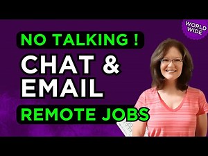 NO TALKING & HIRING WORLDWIDE! Answer CHAT & EMAIL Only ! (2 Remote Jobs)
