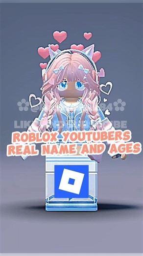 ROBLOX YOUTUBERS REAL NAME AND AGES#like #subscribe #roblox