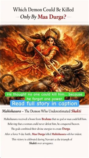 Why Only Maa Durga Could Kill Mahishasura 🔥 | Shakti Explained #jaimatadi