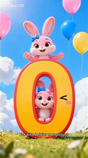 🥇 Belajar Angka Nol Bersama Kiki si Kelinci Lucu! 🐰
