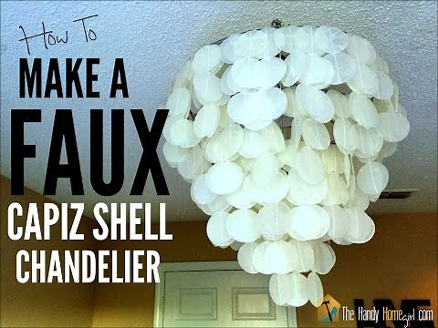 How To Make A Faux Capiz Shell Chandelier I Ep: 02