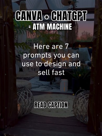 Here’s 7 prompts you can use: 1. “Give me 5 digital product ideas I can make in Canva and sell on Instagram this week.” → Tested. Sellable. Zero guesswork. 2. “Write the copy for a boho-style wedding invite template.” → Drag, drop, sell. Some go for \\$12 a pop. 3. “Outline a 5-page lead magnet for \\[niche] with sections, CTAs, and headlines.” → Build trust. Grow your list. Sell on the backend. 4. “What are 10 planner ideas I can create for \\[audience] that actually make money?” → Timeless and