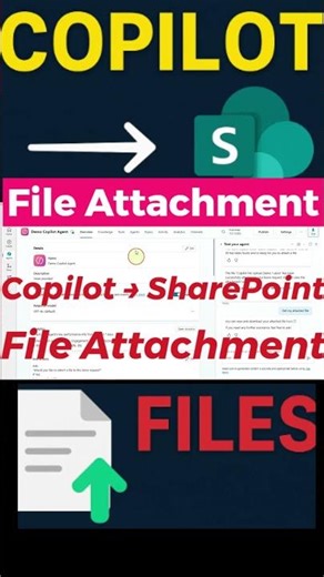🔥 Copilot Studio Attach Files to SharePoint List #shorts