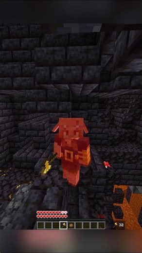 Minecraft But I am Piglin Brute... 😅 #Shorts