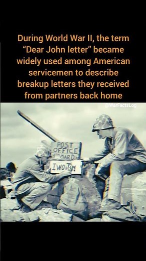 "Dear John” — The Letter That Broke Hearts in WWII #shorts