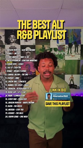 This is the ONLY R&B playlist you need. Staples and emerging talent all in one place! 💎 | Playlist Link In Bio #rnb #playlists #musicdiscovery