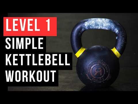 Level 1 Beginner Kettlebell Workout (Follow Along With Me)
