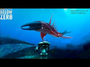 Subnautica: Below Zero Prawn Suit vs Chelicerate.