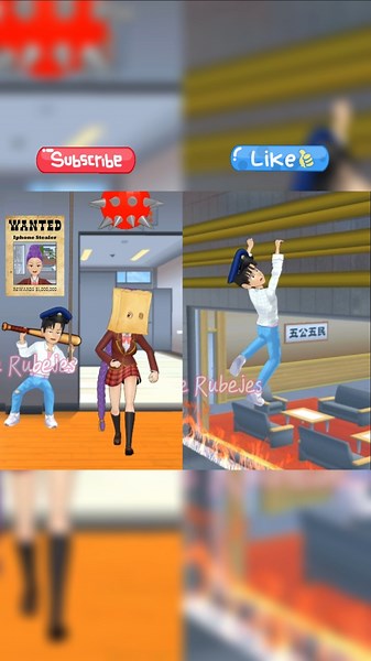 Compilations Police Unexpected Love Story 😂 SAKURA #sakuraschoolsimulator #shorts #funny #ytshorts