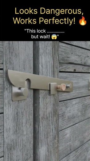 The Smartest Sliding Door Lock Design Ever! 🔒🤯 #shorts