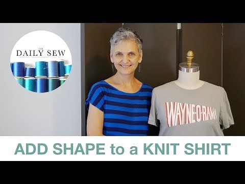 How to Add Shape to a Boxy T-Shirt or Knit Top | The Daily Sew