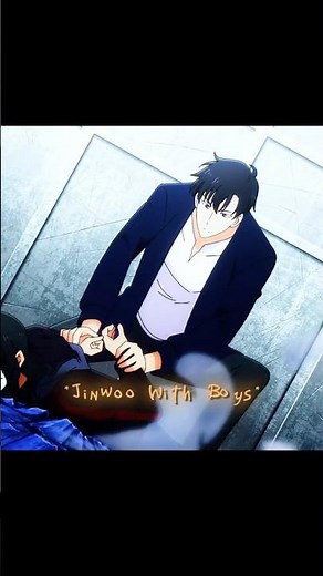 Jinwoo With Boys 💀 | Solo Leveling #shorts